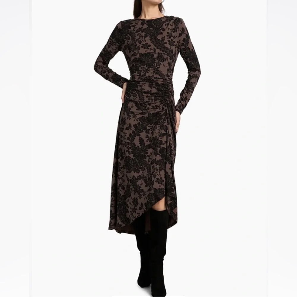 Veronica Beard Theodora Dress in Dark Linchen Sz XS
